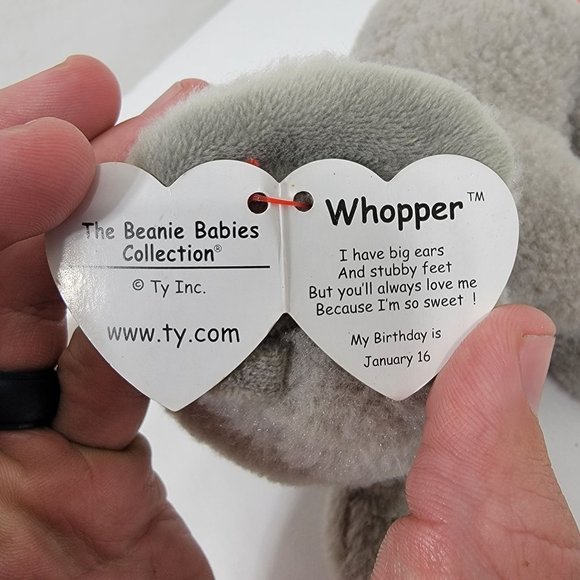 TY The Beanie Boo's Collection Whopper the Elephant Small Plush 6" with Tags - Picture 8 of 11